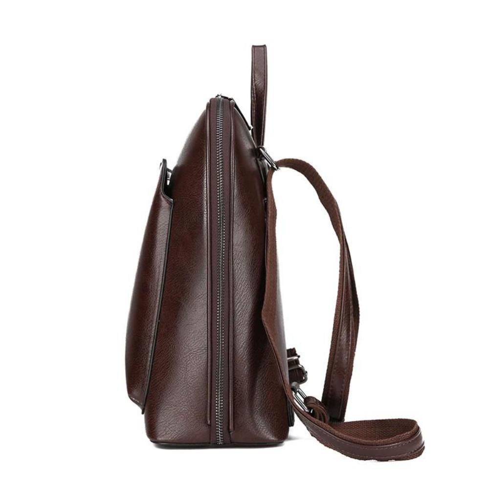 Saskia – Classic Double Zipper Backpack