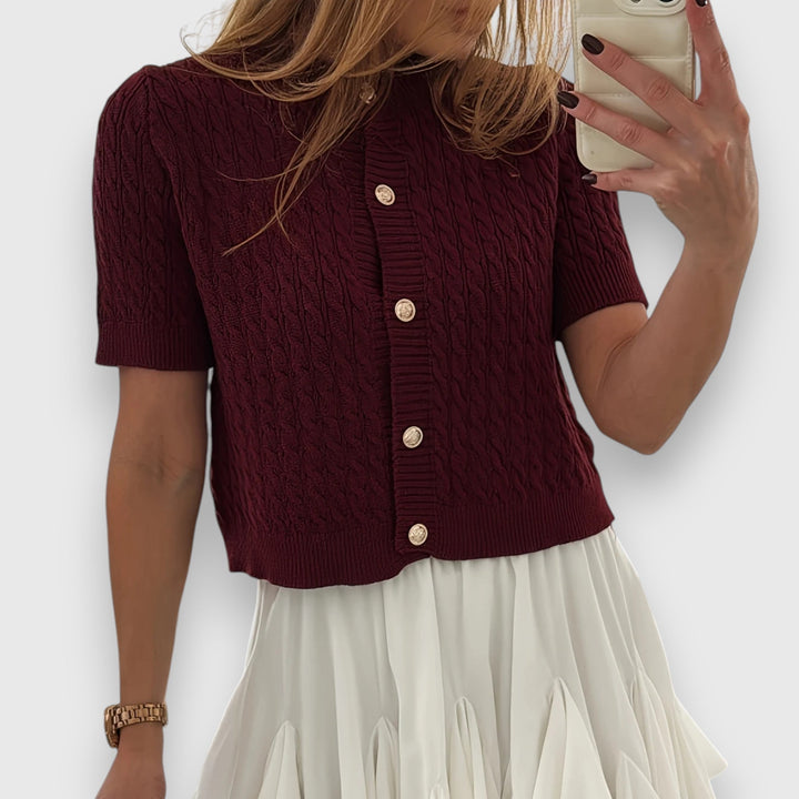 Short Cardigan with Buttons