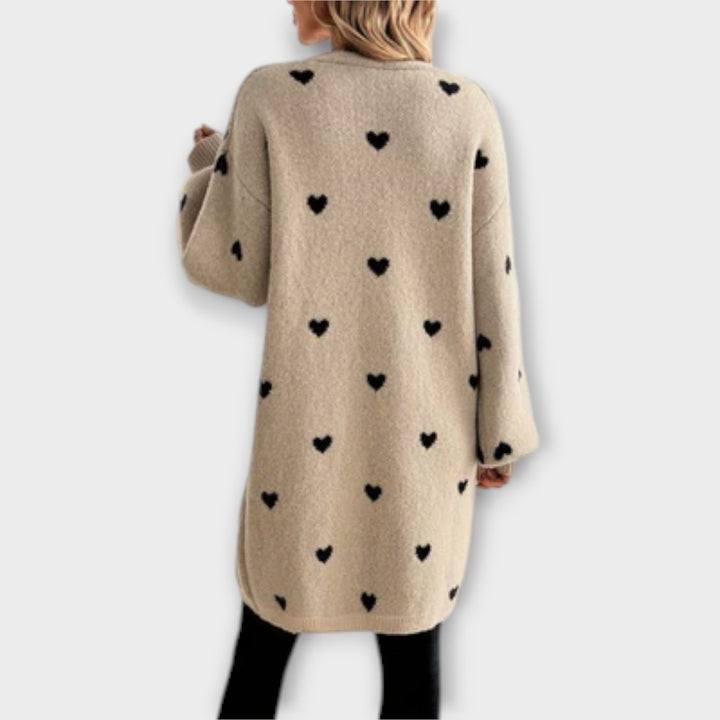 Heart Pattern Cardigan