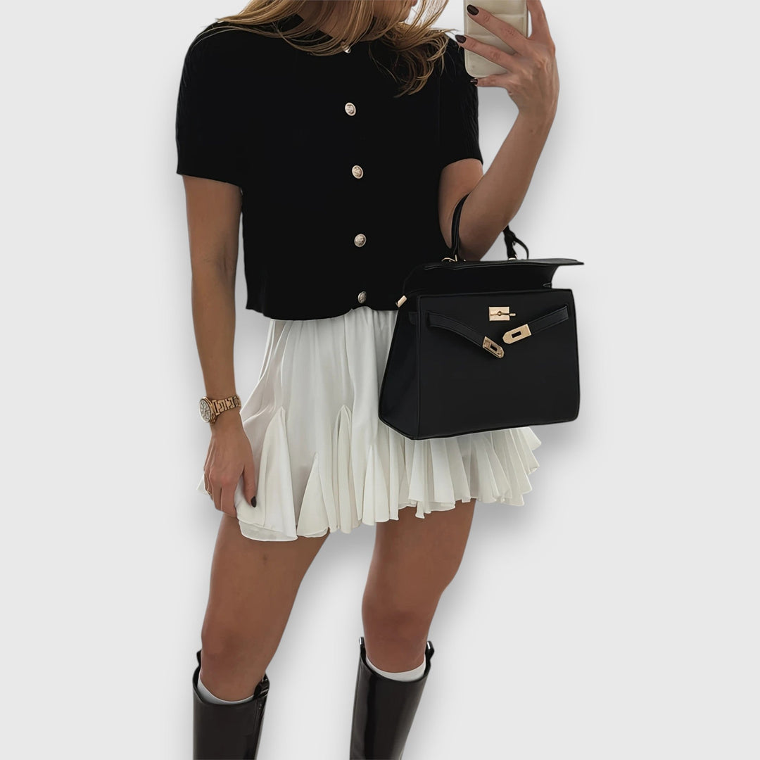 Short Cardigan with Buttons