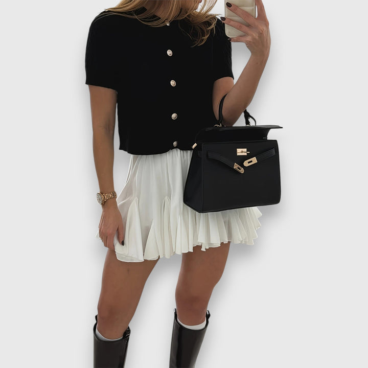 Short Cardigan with Buttons