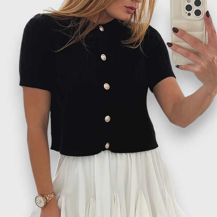 Short Cardigan with Buttons