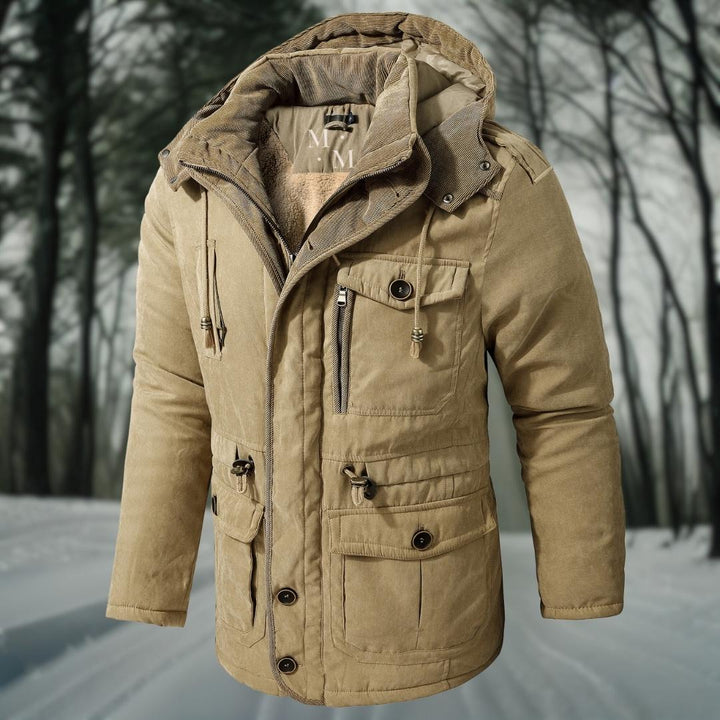 Padded Hooded Winter Jacket with Modern Fit