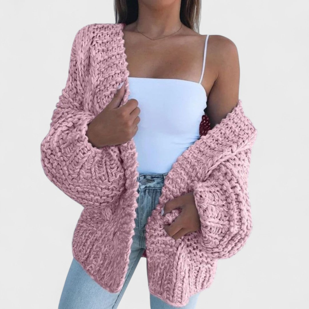 Eleanor - Relaxed cardigan in thick yarn